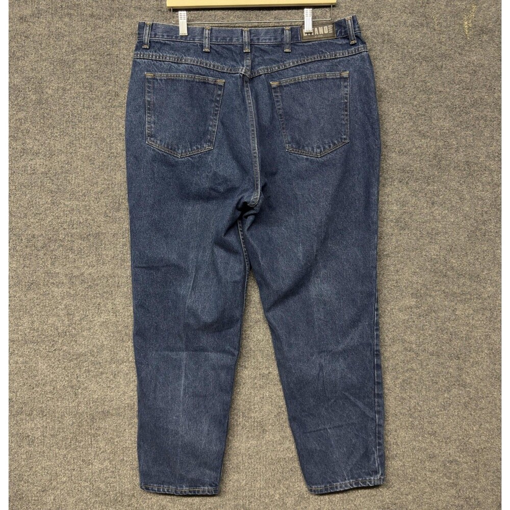 Gitano Jeans Womens 20W Petite Blue High Rise Pleated Relaxed Tapered Denim MOM